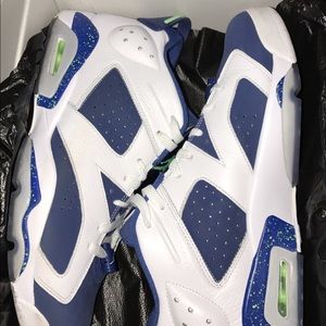 Air jordan retro 6 low “ Ghost Green/ Seahawks “